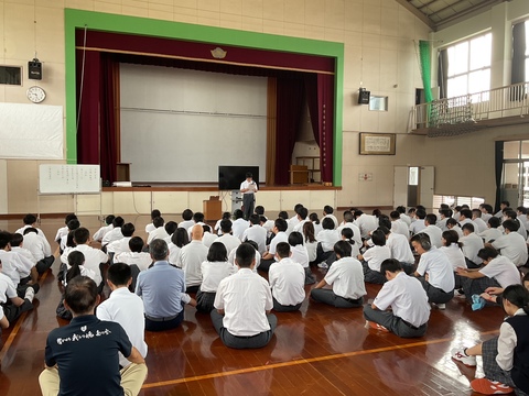代表生徒の発表